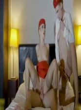 机长与性感空姐激情双飞盛宴